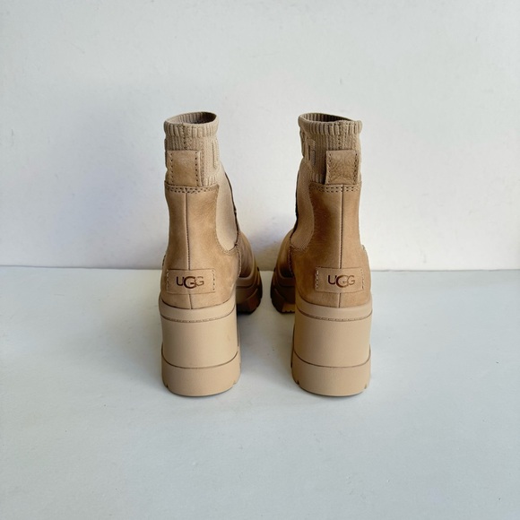 UGG BROOKLYN CHELSEA MUSTARD SEED WATERPROOF PLATFORM BOOTS US 9 - Picture 4 of 6